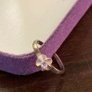 925 Sterling Silver plumeria toe ring